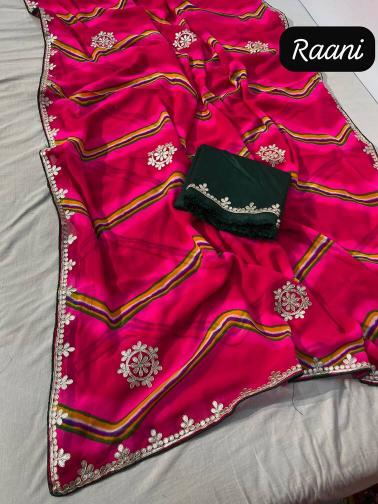 Vinayak jaipuri gotapatti saree collection company in surat